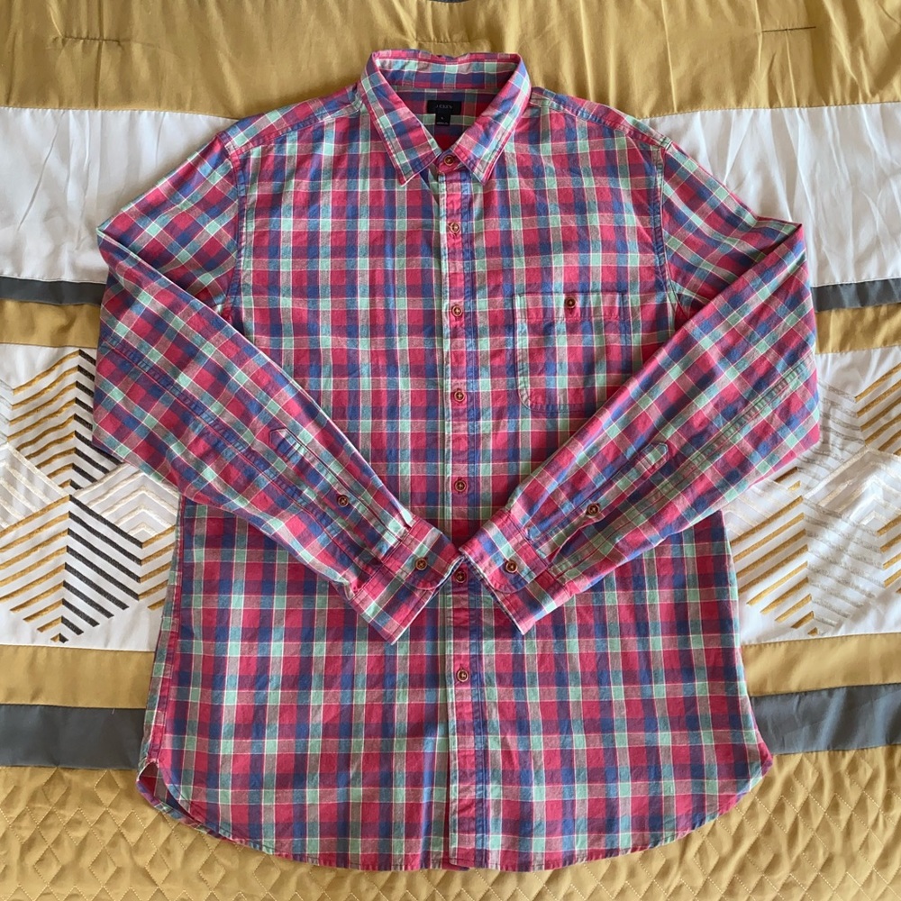 J. Crew - Button Down - Red / Blue / Green